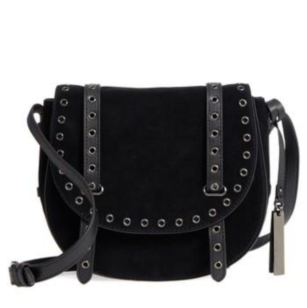 Vince Camuto Areli suede flap crossbody